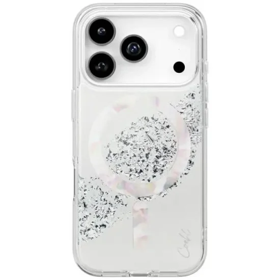 Uniq Coehl Iphone 17 Pro Max (2025) 6.3 Magnetic Charging Crystelle - Sparkling Silver